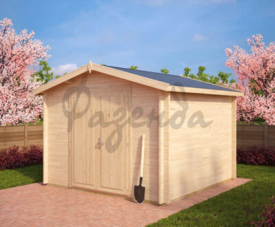 Сарай из бруса с 2 блоками 3х3 (МБ36)